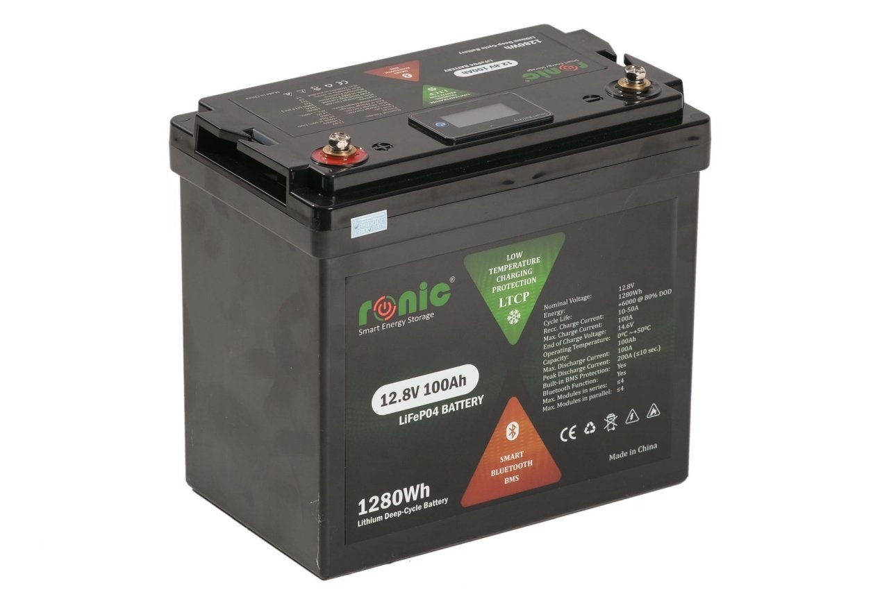 Baterie/Acumulator LiFePO4, 12.8V 100Ah, functie Bluetooth si LTCP, model LFP12100SDHY MINI COMPACT