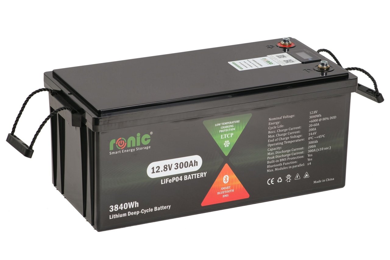 Baterie/Acumulator LiFePO4, 12.8V 300Ah, functie Bluetooth si LTCP, model LFP12300SDSG