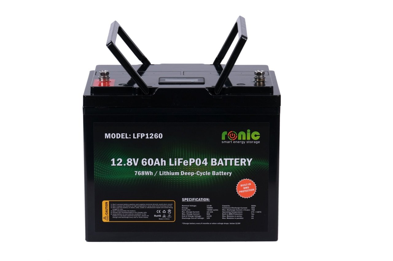 Baterie/Acumulator LiFePO4, 12.8V 60Ah, model LFP1260