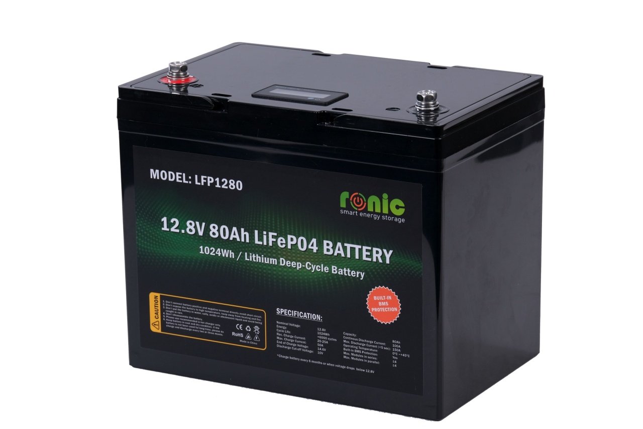 Baterie/Acumulator LiFePO4, 12.8V 80Ah, model LFP1280