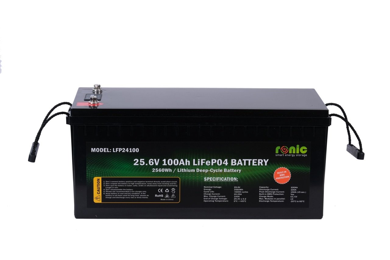 Baterie/Acumulator LiFePO4, 25.6V 100Ah, model LFP24100
