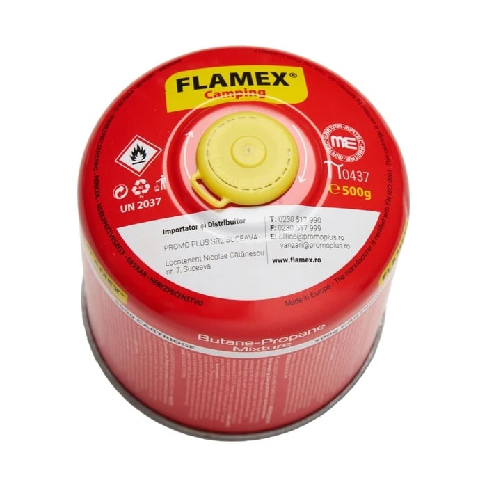 Butelii gaz camping Flamex 500gr cu filet