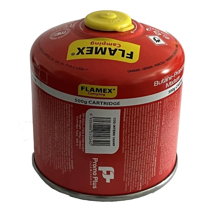 Butelii gaz camping Flamex 500gr cu filet