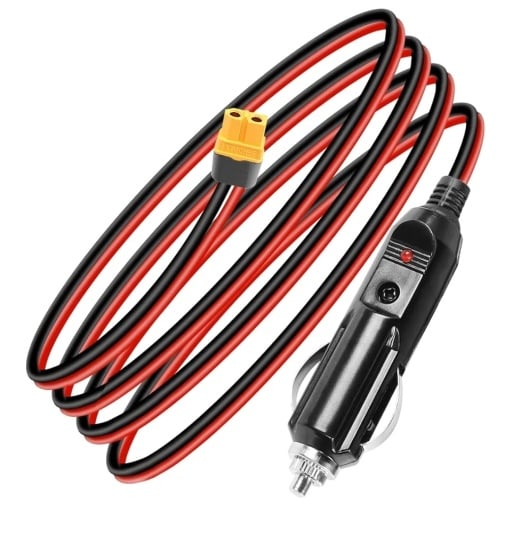 Cablu extensie 1,5 metri, conectori Bricheta Auto 12V la mufa XT60