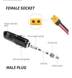 Cablu extensie 1,5 metri, conectori Bricheta Auto 12V la mufa XT60