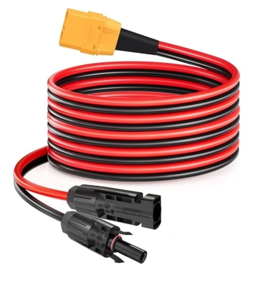 Cablu extensie 3 metri, conectori MC4 la mufa XT60