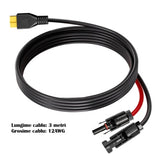 Cablu extensie 3 metri, conectori MC4 la mufa XT90