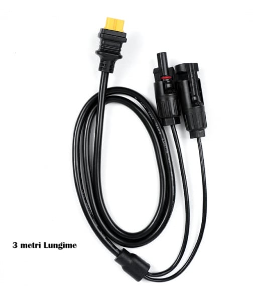 Cablu extensie 3 metri, conectori MC4 la mufa XT90