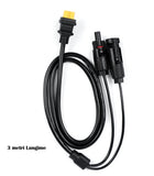 Cablu extensie 3 metri, conectori MC4 la mufa XT90