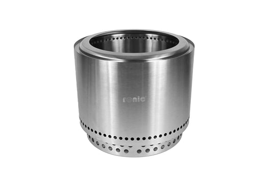 Vatră de foc din inox 304 cu capac, husă de transport – Ø50 cm