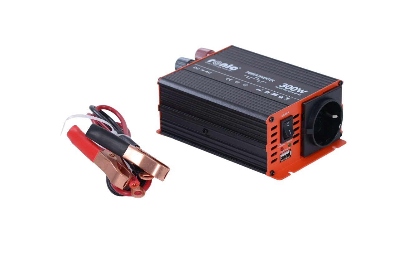 Invertor DC-AC cu Sinus Modificat, 12V-230V, model RONIC KS300M, 300W/600W