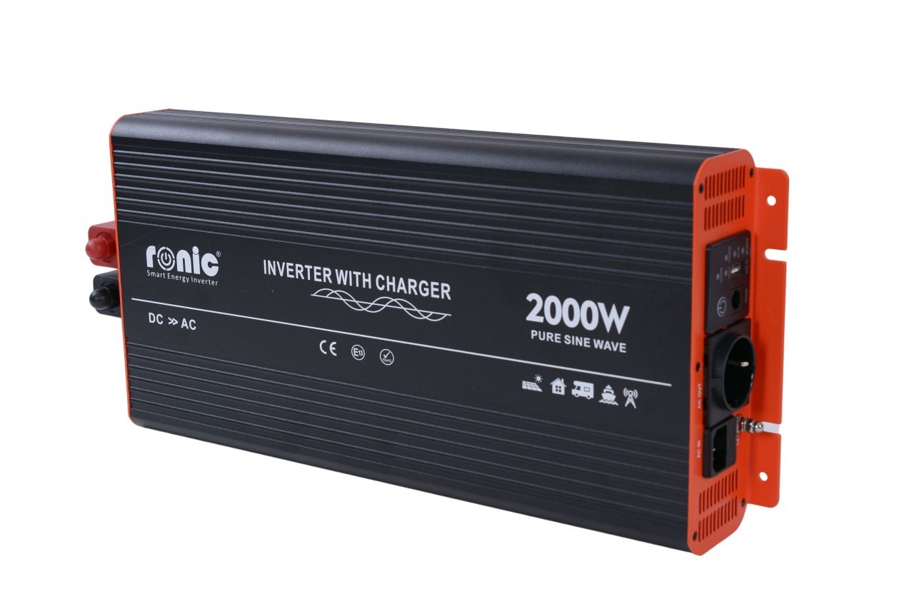 Invertor DC-AC cu Sinus PUR, 12V-230V, model RONIC RSC2000P, 2000W/4000W