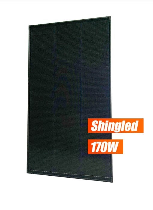 Panou Solar Monocristalin Rulote/Ambarcatiuni, Full Shingled Black 170W