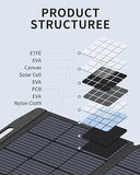 Panou solar portabil EP400, 400W, Pliabil in 4 bucati, IP67