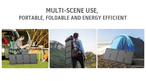 Panou solar portabil YT60, 60W, Pliabil in 4 bucati, IP67