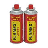 Set 2 Butelii tip spray gaz Flamex 227 cu valvă pentru aragaze camping