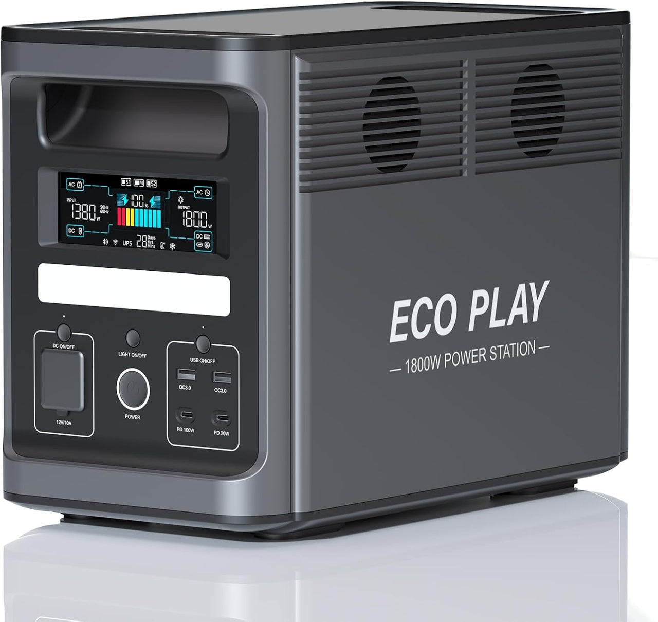 Statie portabila curent, 1800W (1536 Wh), LiFePO4, model EP1800