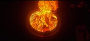 Vatră de foc din inox 304 cu capac, husă de transport – Ø50 cm