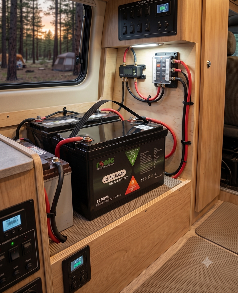 Baterii LiFePO4 pentru Rulotă și Off-Grid: Cum Alegi Capacitatea Potrivită