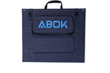 Portable ABOK CFR200 200W foldable solar panel by My Store, IP68 rated, shown in four foldable sections for outdoor use.