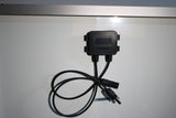 Monocrystalline folding solar panel 150W for boats and RVs, with a sleek black surface and compact design.