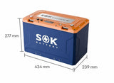 ACUMULATOR LIFEPO4 12.8V/314AH, SOK SK12V314PH, CU BLUETOOTH SI AUTO-INCALZIRE, COMUNICARE CAN CU SISTEME VICTRON