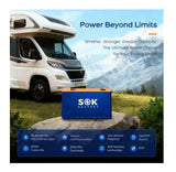 ACUMULATOR LIFEPO4 12.8V/314AH, SOK SK12V314PH, CU BLUETOOTH SI AUTO-INCALZIRE, COMUNICARE CAN CU SISTEME VICTRON