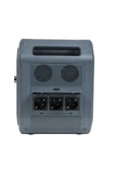 Portable 2500W LiFePO4 current station model ABOK ARK2500 with digital display and sturdy handle, outdoor power supply device