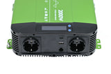 INVERTOR CU SINUS PUR 2000W, 12V/230V 50HZ, DISPLAY COMANDA CU CABLU 5 METRI, MODEL HK2000P