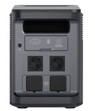 Portable 2000W LiFePO4 current station ABOK Ark2000 showing digital display and sturdy handle for outdoor power needs.