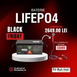 BATERIE LIFEPO4 LFP12200SDSG + CADOU DUS CAMPING CU BATERIE