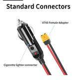 Cablu extensie 1,5 metri, conectori Bricheta Auto 12V la mufa XT60