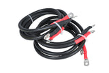 Set of 2 Fii Rulotist battery connection cables, 35mm², 100cm, with copper clamps 35/6 and 35/8 mm, for automotive use.