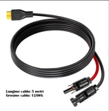 Cablu extensie 5 metri, conectori MC4 la mufa XT90